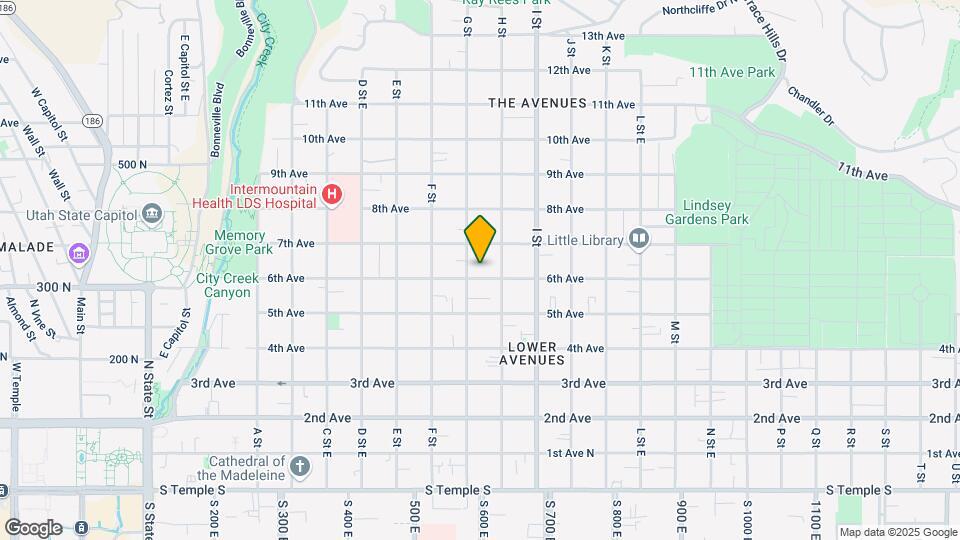 515 E 6th Ave Map and Location Details