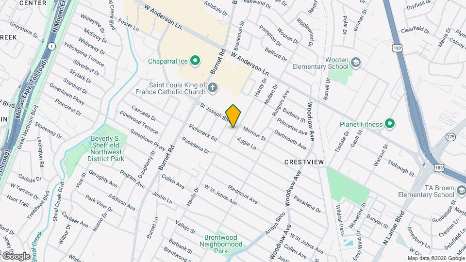 7514 Hardy Dr Map and Location Details