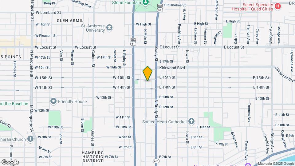 1421 N Main St, Unit 1421 #3 Map and Location Details