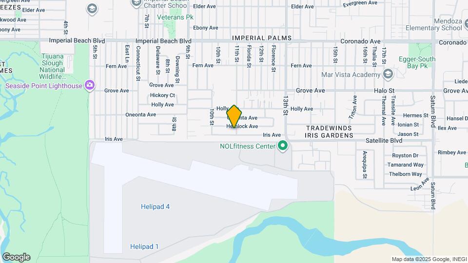 1032 Iris Ave Map and Location Details