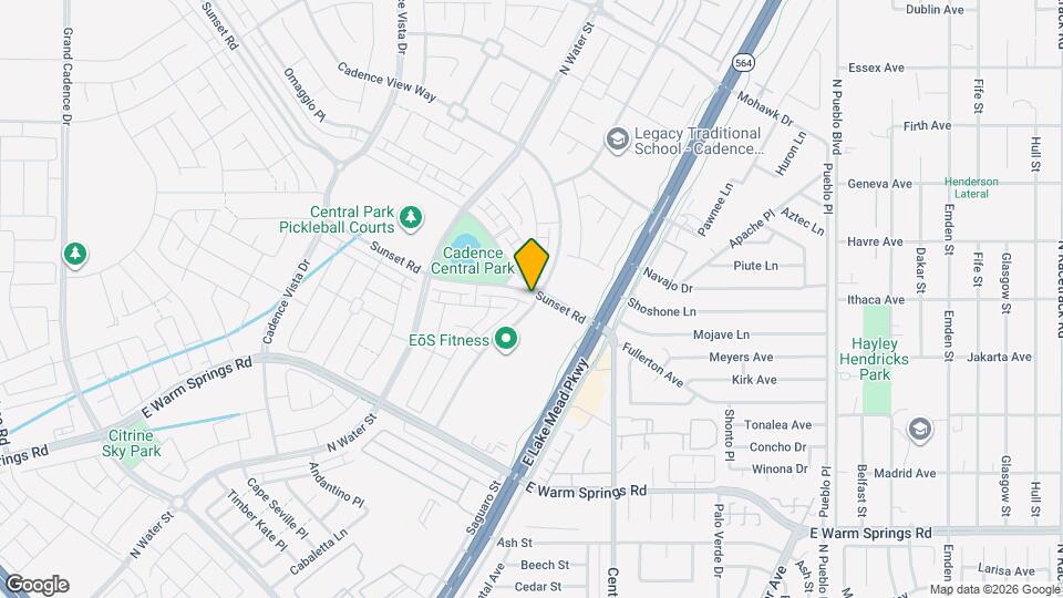 1115 E Sunset Rd Map and Location Details