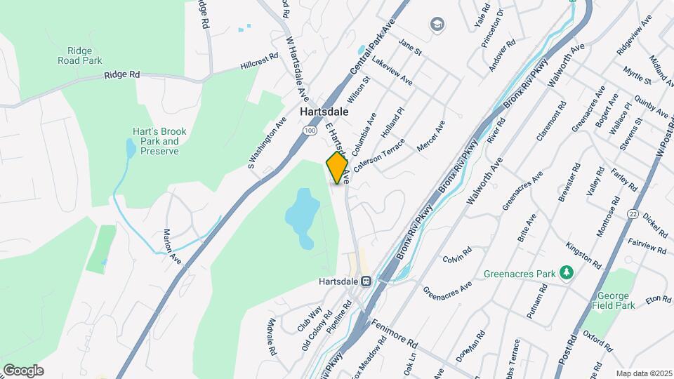 100 E Hartsdale Ave Map and Location Details