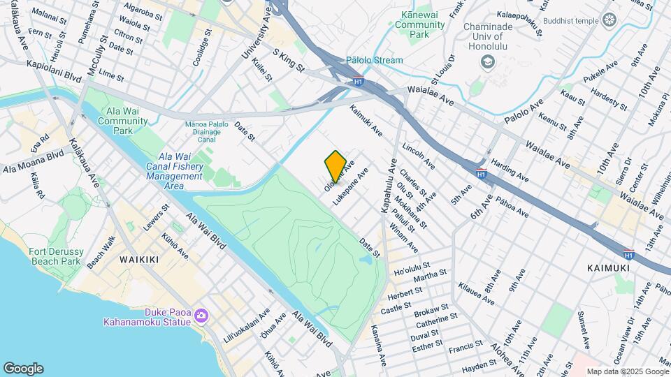 2823 Olokele Ave Mapa y Detalles de la Ubicación
