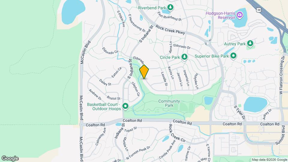 872 Eldorado Dr Map and Location Details