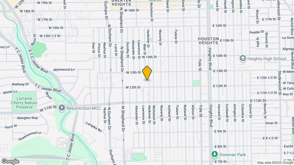 1209 Herkimer St Map and Location Details