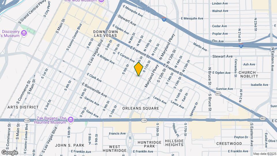 300 S 11th St Map and Location Details