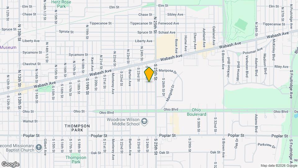 114 S 24th St Map and Location Details