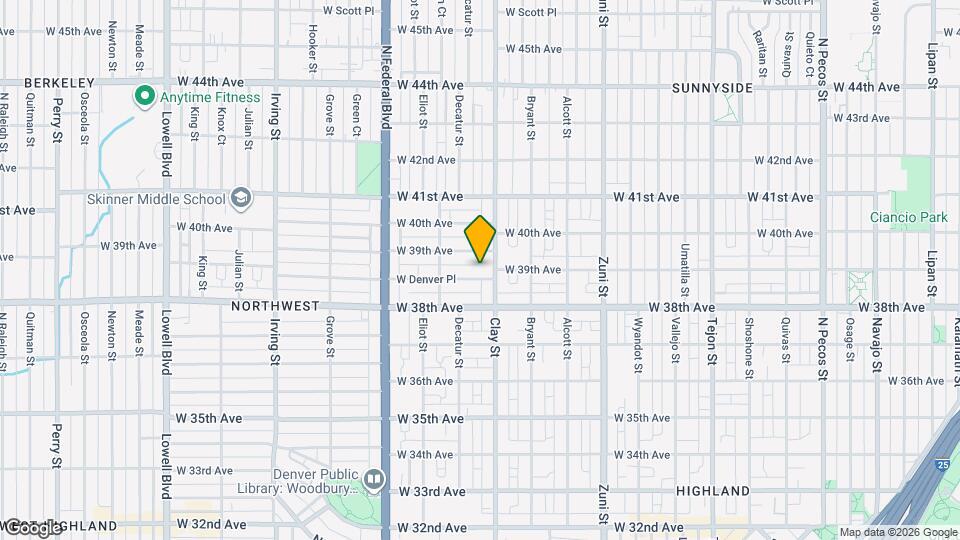 2735 W Denver Pl Map and Location Details