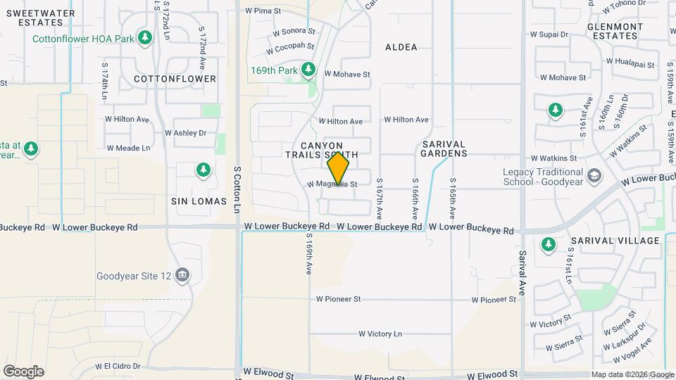 16809 W Magnolia St Map and Location Details