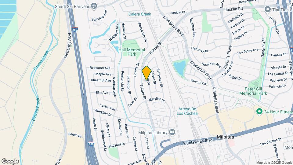 Milpitas Senior Housing Map and Location Details