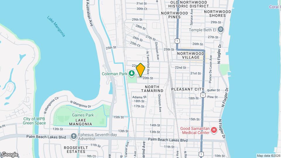 1024 20th St Map and Location Details