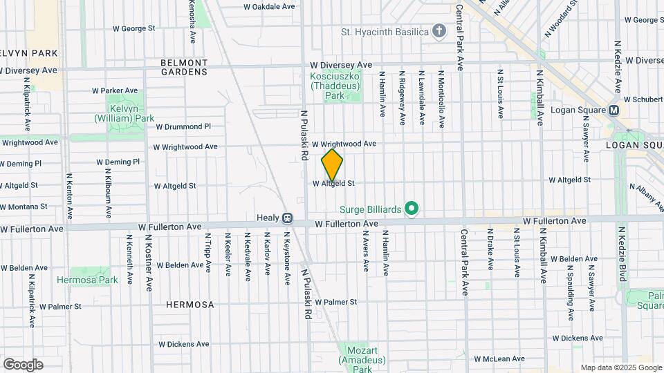 3915 W Altgeld St Map and Location Details