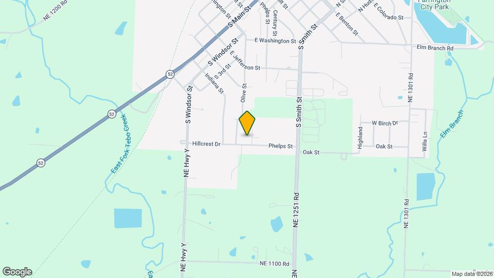 404 Hillcrest Dr Map and Location Details