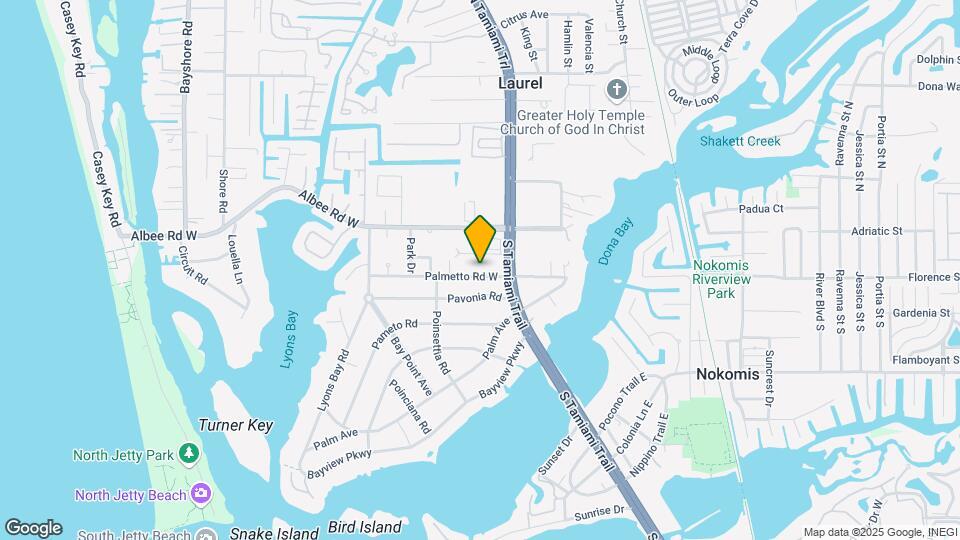 204 Palmetto Rd W Map and Location Details