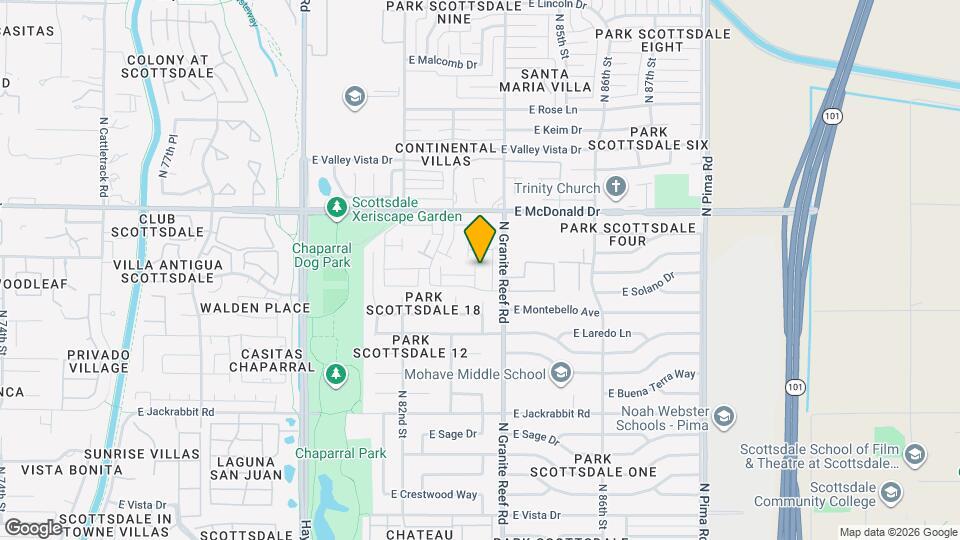 8348 E Solano Dr Map and Location Details