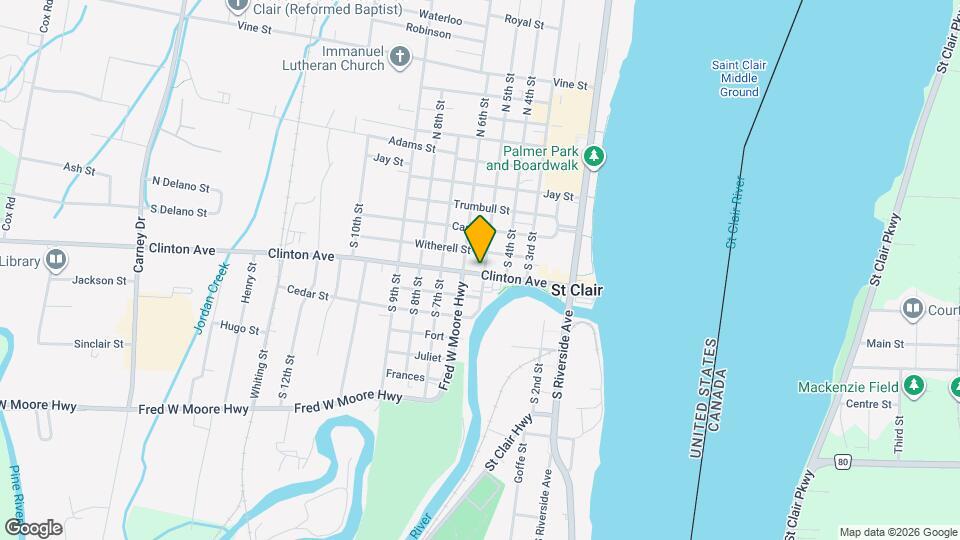 504 Clinton Ave Map and Location Details