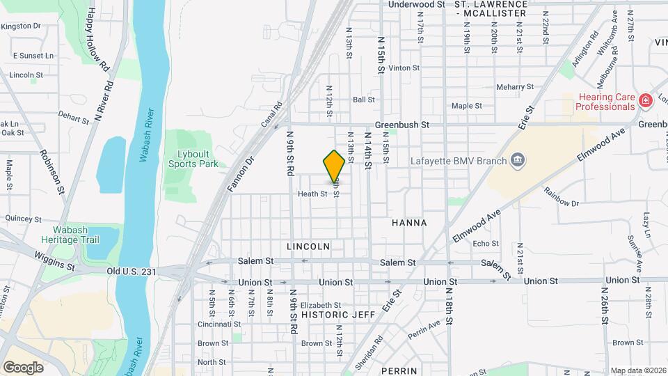 1038 Heath St Map and Location Details