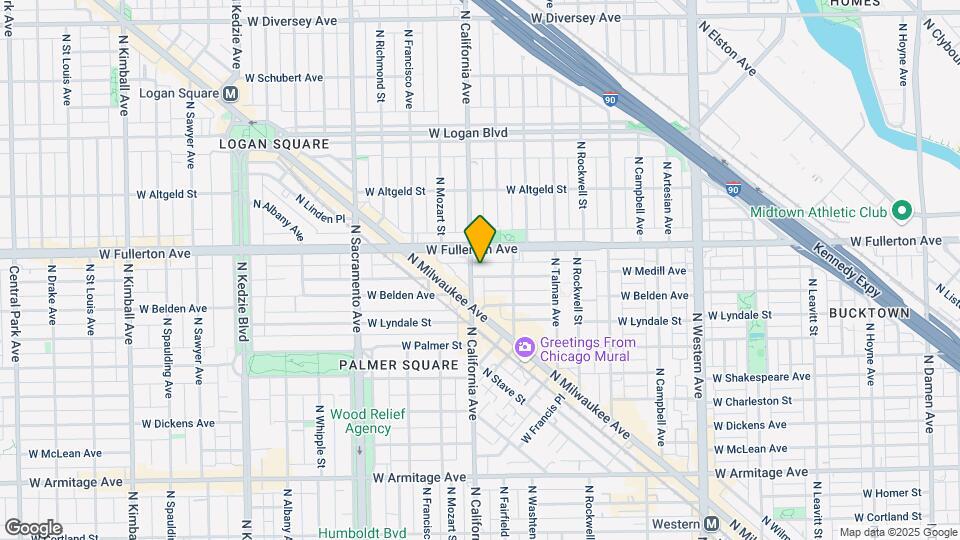 2701 N California Ave Map and Location Details