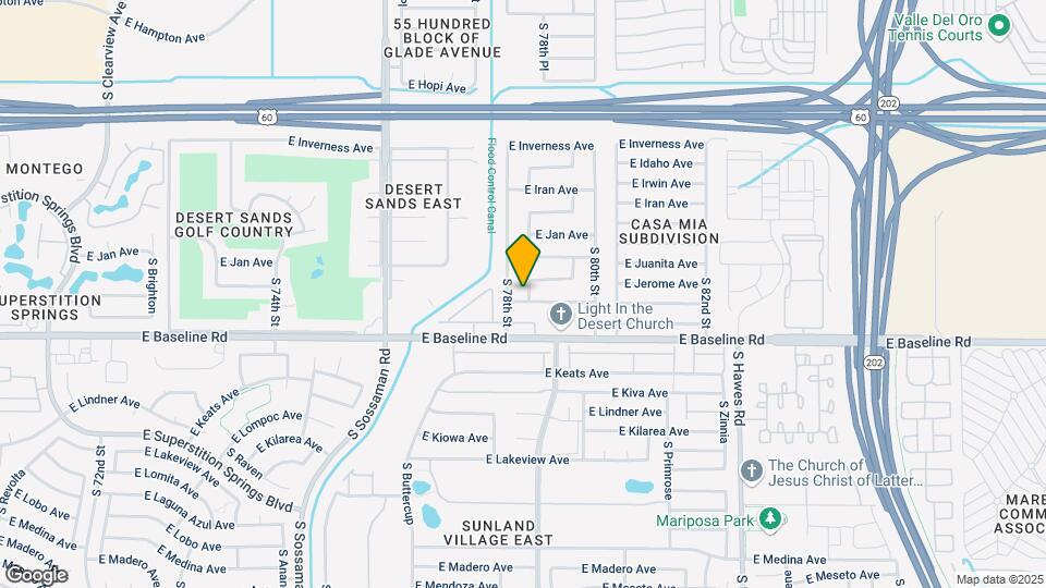 7814 E Javelina Ave Map and Location Details