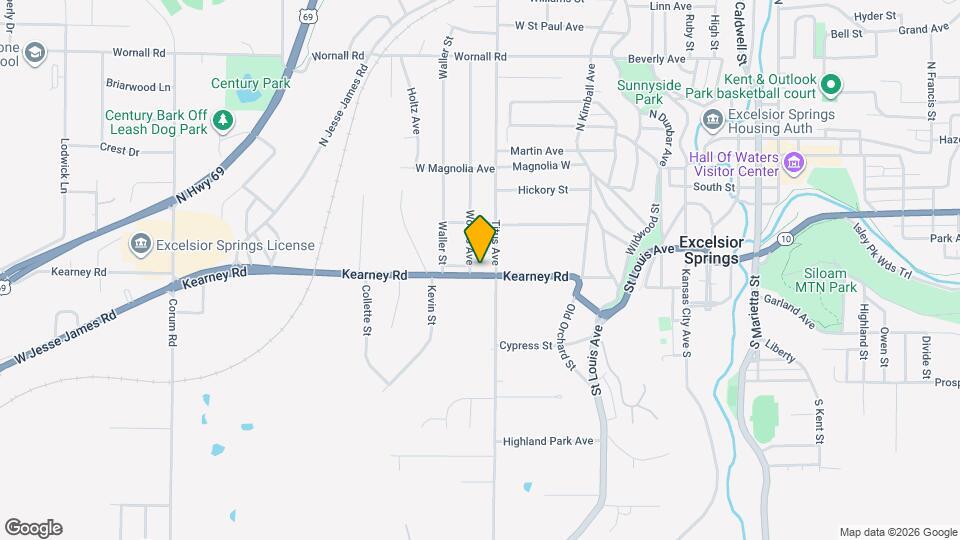 1104 Kearney Rd Mapa y Detalles de la Ubicación