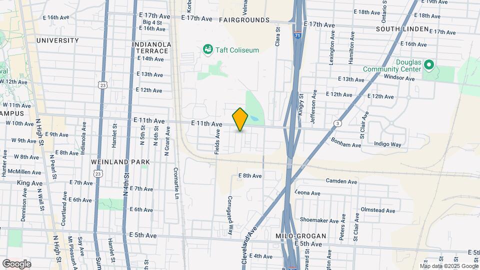 1427 Grogan Ave Map and Location Details
