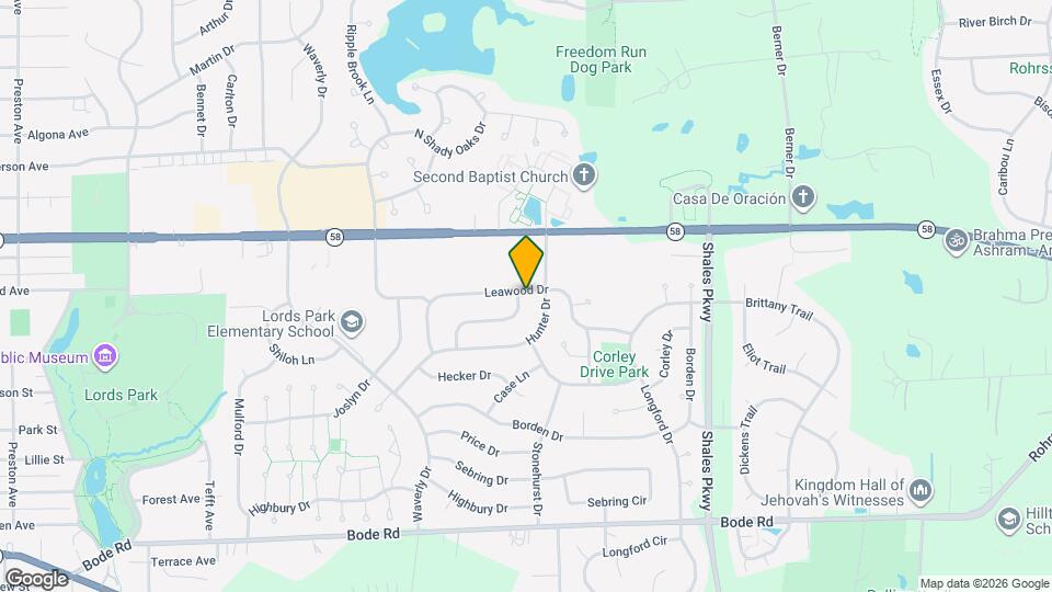 1187 Leawood Dr Mapa y Detalles de la Ubicación