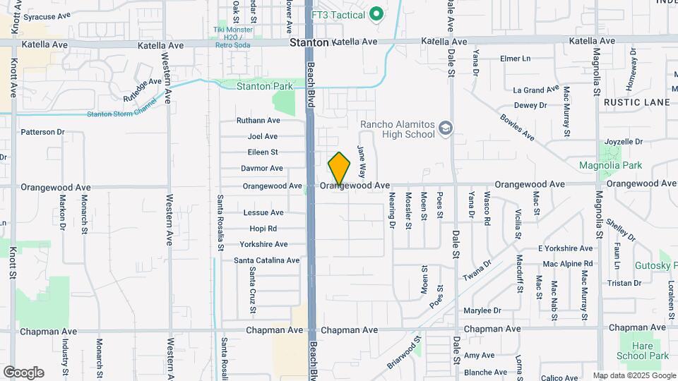 8100 Orangewood Ave Map and Location Details
