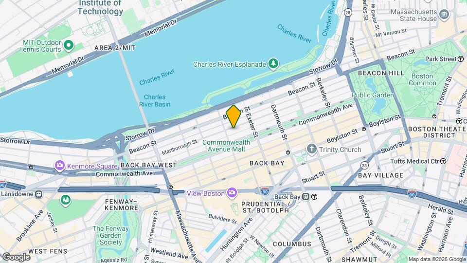 256 Marlborough St, Unit 11 Map and Location Details