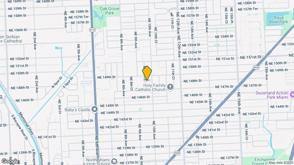 14825 NE 9th Ct Map and Location Details