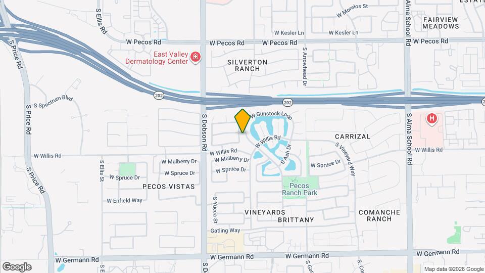 1461 S Cholla Pl Map and Location Details
