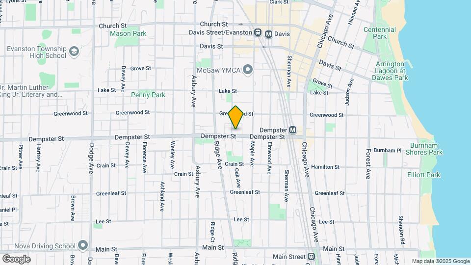 1305 Oak Ave Map and Location Details