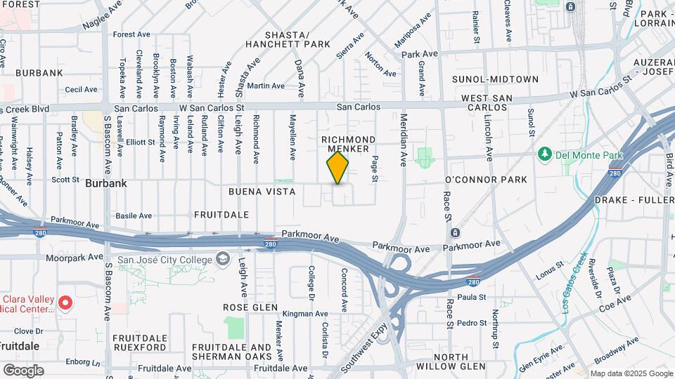 1520 Scott St Map and Location Details