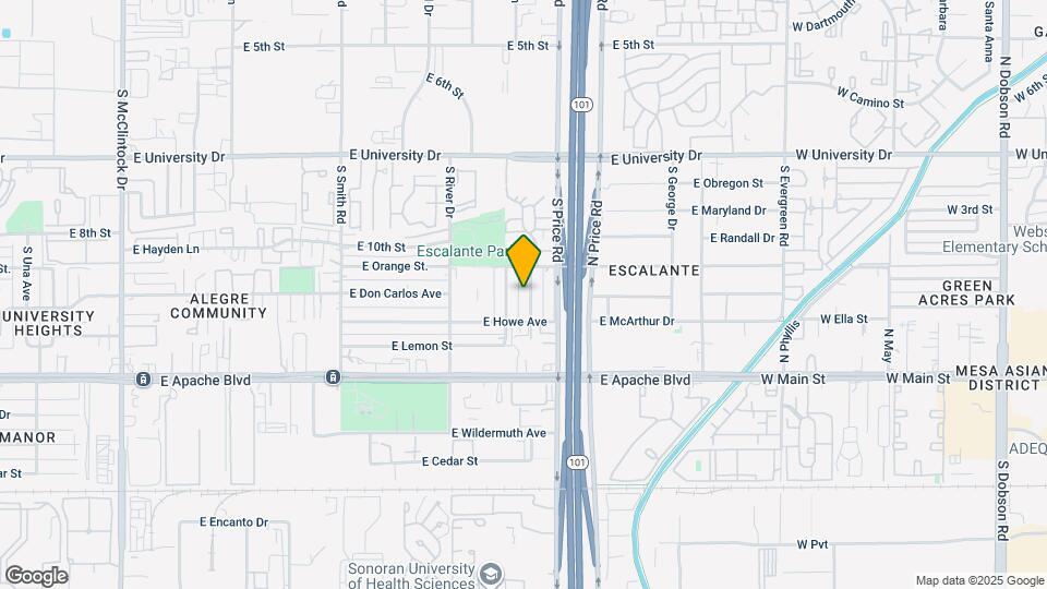 1016 S Siesta Ln Map and Location Details