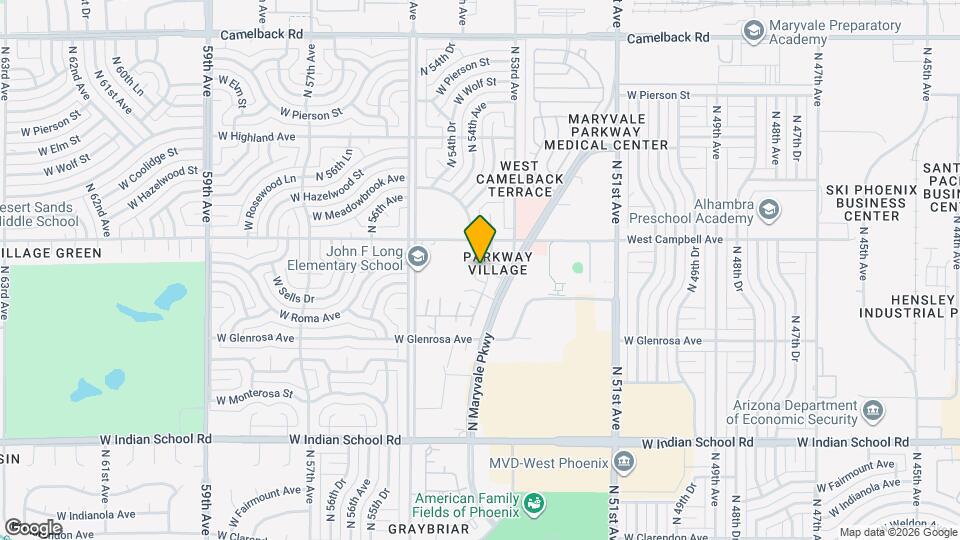 4418 N 53rd Ln Map and Location Details