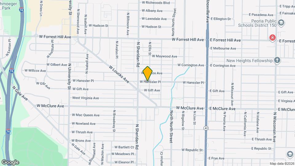 602 W Hanssler Pl Map and Location Details