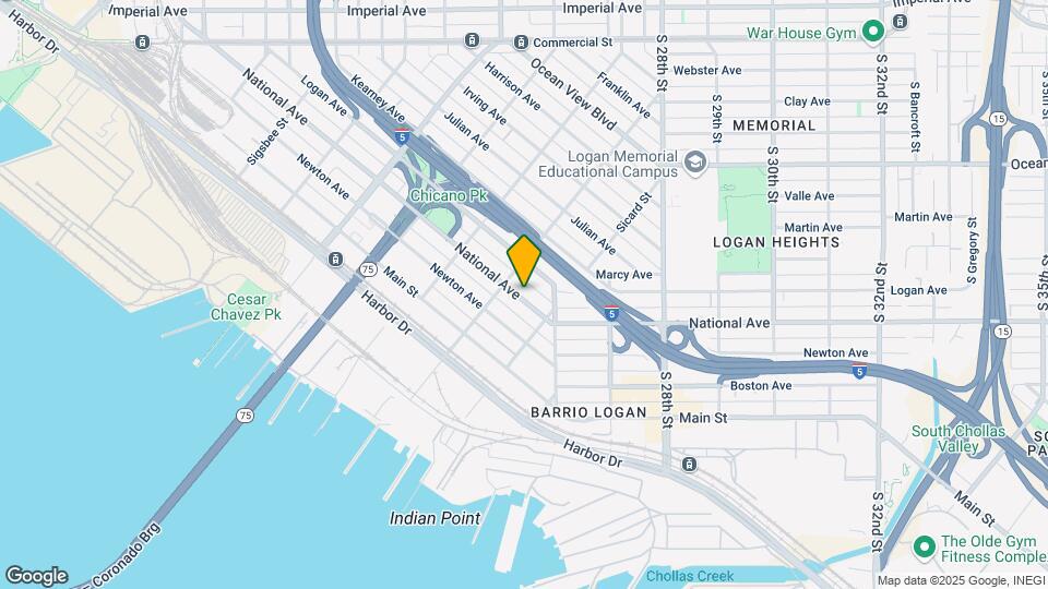 2234-2240 National Ave Mapa y Detalles de la Ubicación