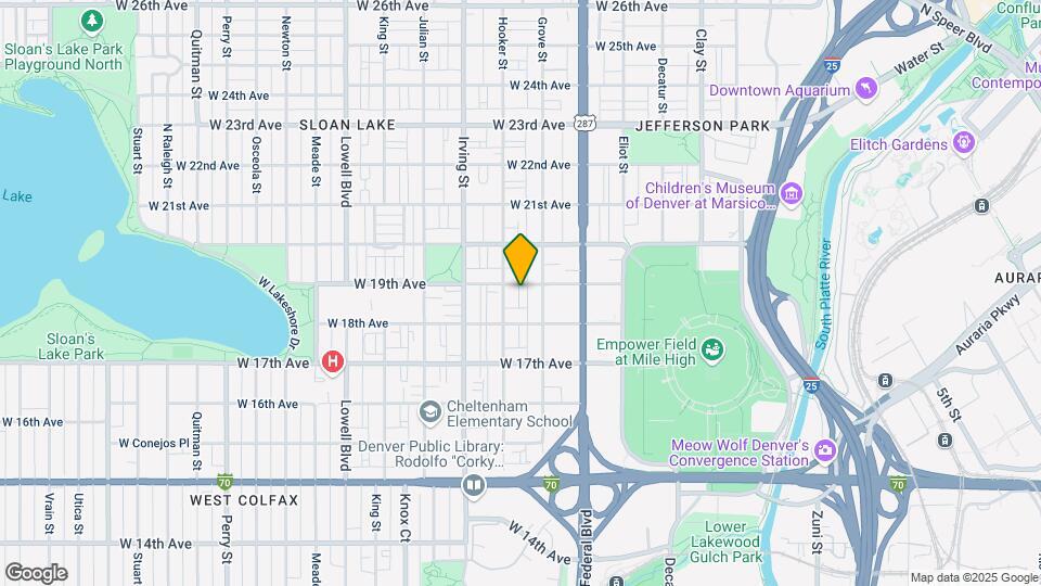 3136 W 19th Ave Map and Location Details