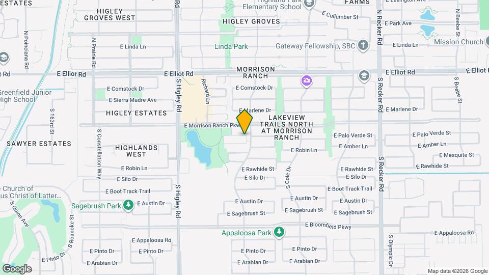 3453 E Palo Verde St Map and Location Details