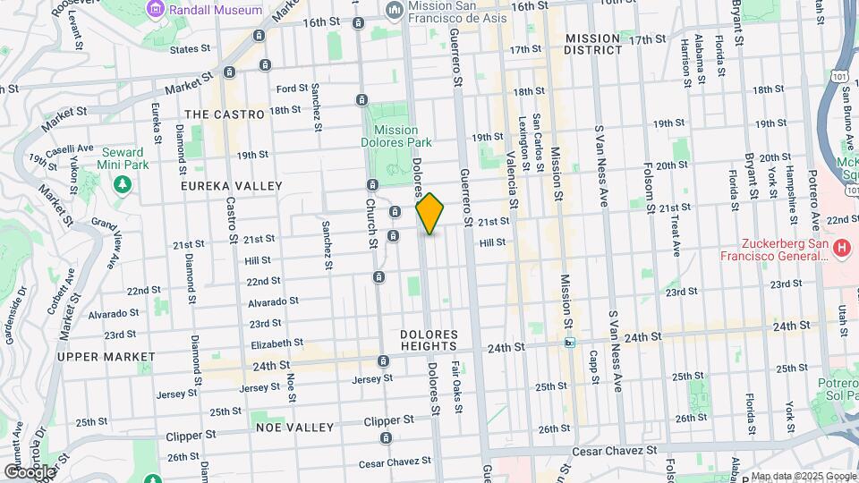 833 Dolores St Mapa y Detalles de la Ubicación