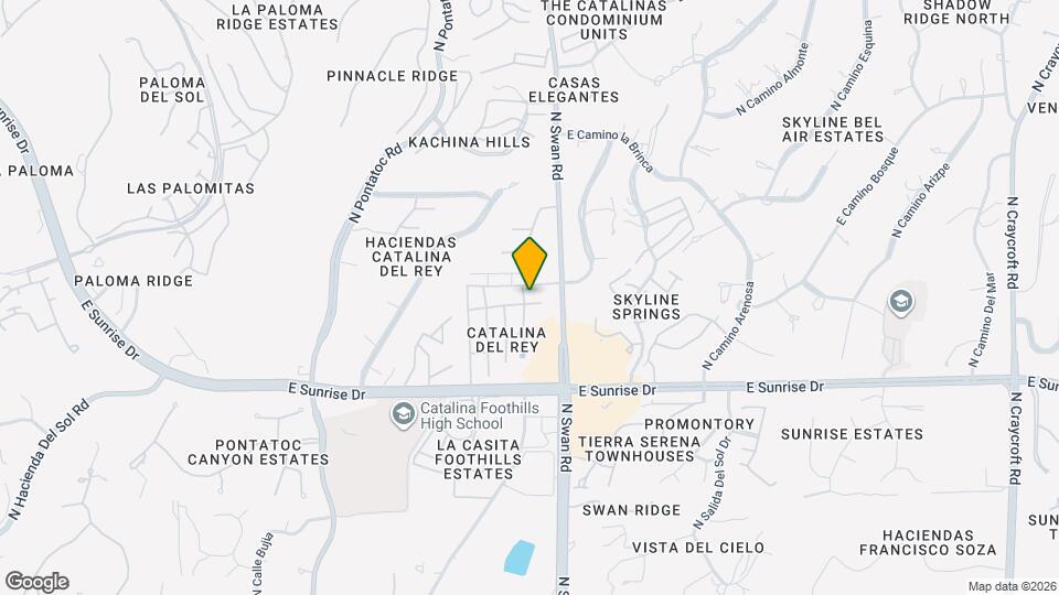 4635 E Camino Rosa Mapa y Detalles de la Ubicación