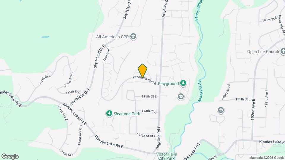 17918 110th St Ct E Map and Location Details