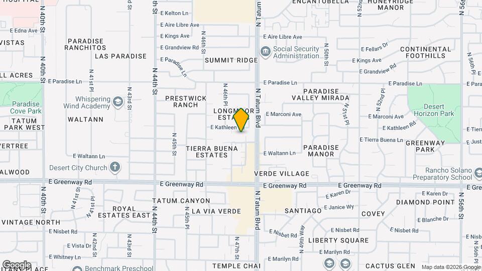 4740 E Tierra Buena Ln Map and Location Details