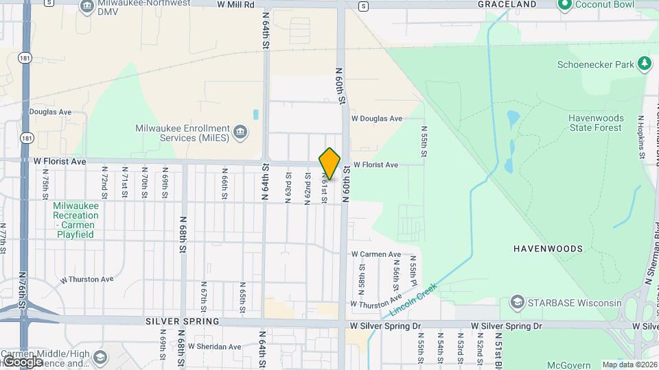 5940-5940 N 61st St Mapa y Detalles de la Ubicación