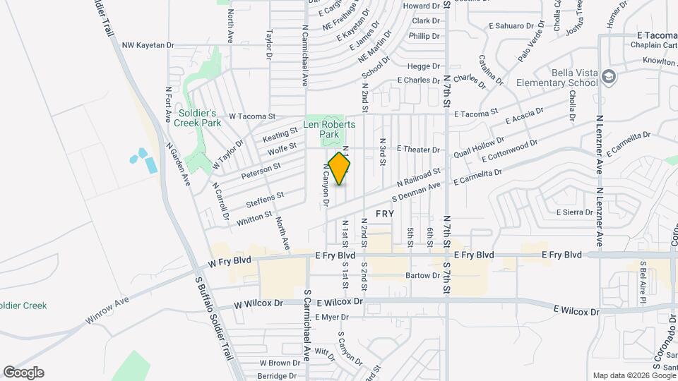 206 N 1st St Mapa y Detalles de la Ubicación