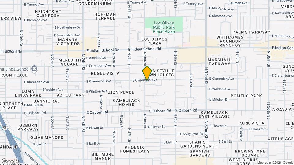 2802 E Weldon Ave Map and Location Details