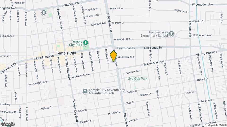 5733 Baldwin Ave, Unit #A Map and Location Details