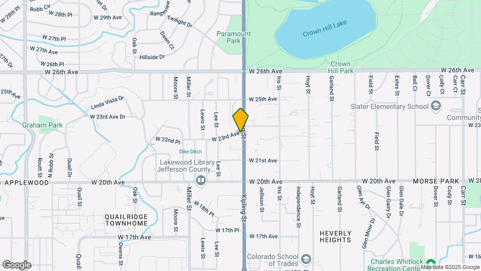 2233 Kipling St Map and Location Details