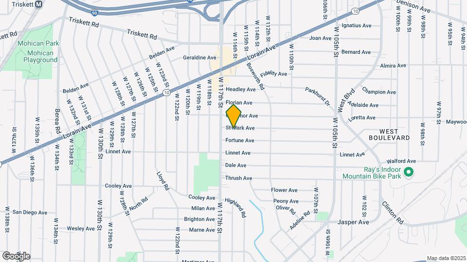 11513 Saint Mark Ave Mapa y Detalles de la Ubicación