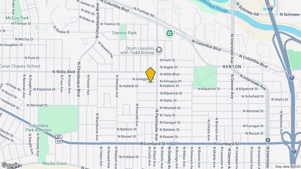 3033 N Halleck St Map and Location Details