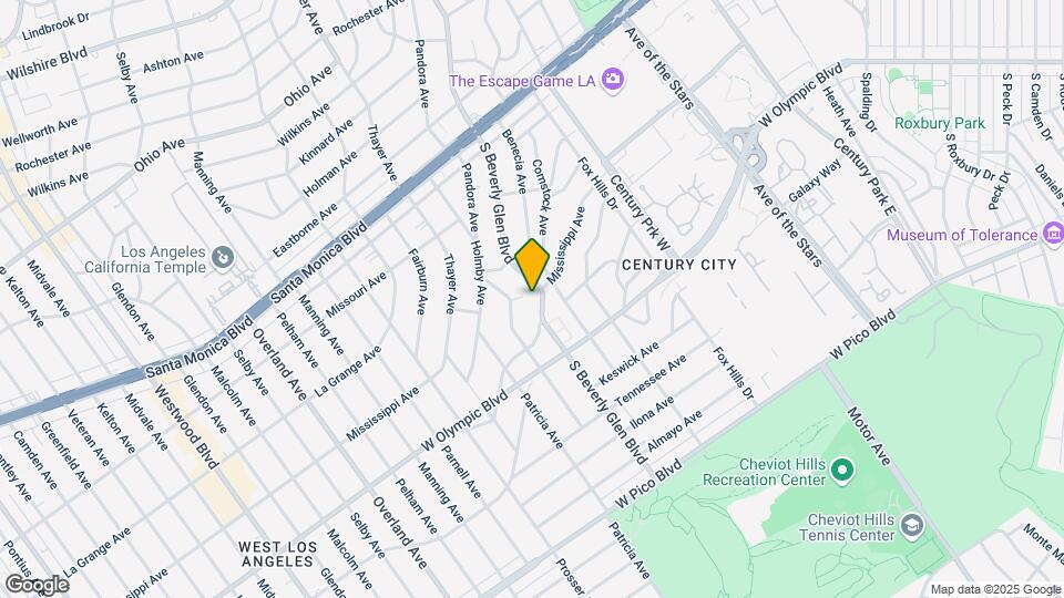 2111 S Beverly Glen Blvd Map and Location Details